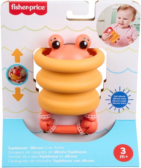 Fisher-Price Squishseas Siliconen Rammelaars