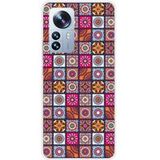 Xiaomi Bedrukt siliconen hoesje compatibel met Xiaomi Mi 12 Pro Patchwork mandala