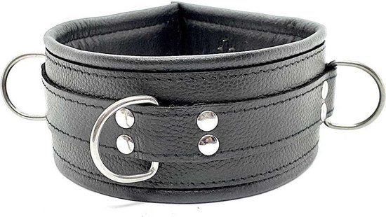 Leren Vampire Halsband met Spikes - Zwart