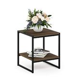 Furinno Camnus Bijzettafel met 2 legplanken, hout, 40 x 40,39 x 45,72 cm