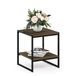 Furinno Camnus Bijzettafel met 2 legplanken, hout, 40 x 40,39 x 45,72 cm