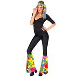 WIDMANN MILANO Party Fashion - Hippie set jaren 60/70, hoofdband en manchetten, hippie, reggae, Flower Power