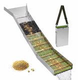 Merkloos Relaxdays Goudwasgoot - 35x6,5x127 cm - zilver