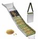 Merkloos Relaxdays Goudwasgoot - 35x6,5x127 cm - zilver
