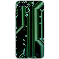 1001 coques Apple iPhone 7 Plus Bedrukt siliconen hoesje Texture circuit geek