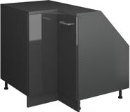 Vicco Rion Kast voor schuine wand Hoekkast – 75.6 x 81.6 cm met 1 deur, kastromp 60 cm diepte Antraciet Hoogglans