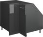 Vicco Rion Kast voor schuine wand Hoekkast – 75.6 x 81.6 cm met 1 deur, kastromp 60 cm diepte Antraciet Hoogglans