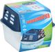 Merkloos / Sans marque Edco Vochtvanger 350ml - Inclusief 2 x 350g Korrels - Condens en Geuren - Kelder/Garage/Camper en Auto - 11 x 14 x 14 cm