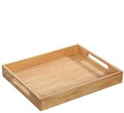 Zassenhaus Dienblad hout rechthoekig 44 x 36 x 6 cm met handgrepen