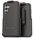 Encased Rebel Ontworpen voor Samsung Galaxy S24 Belt Clip Case (2024) Beschermende Telefoon Case met Holster (zwart)