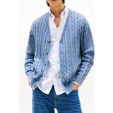 Tommy Hilfiger Classic Cable Gmd Brisk Blue