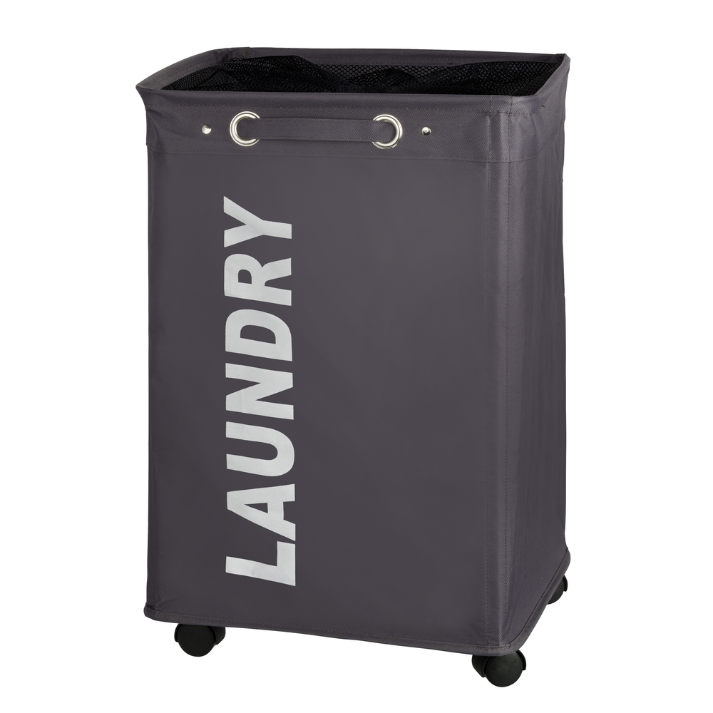 WENKO Laundry bin Quadro Grey laundry basket