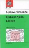 Stubaier OAV DAV Alpenvereinskarte 31/2 Stubaier Alpen Sellrain 1:25.000