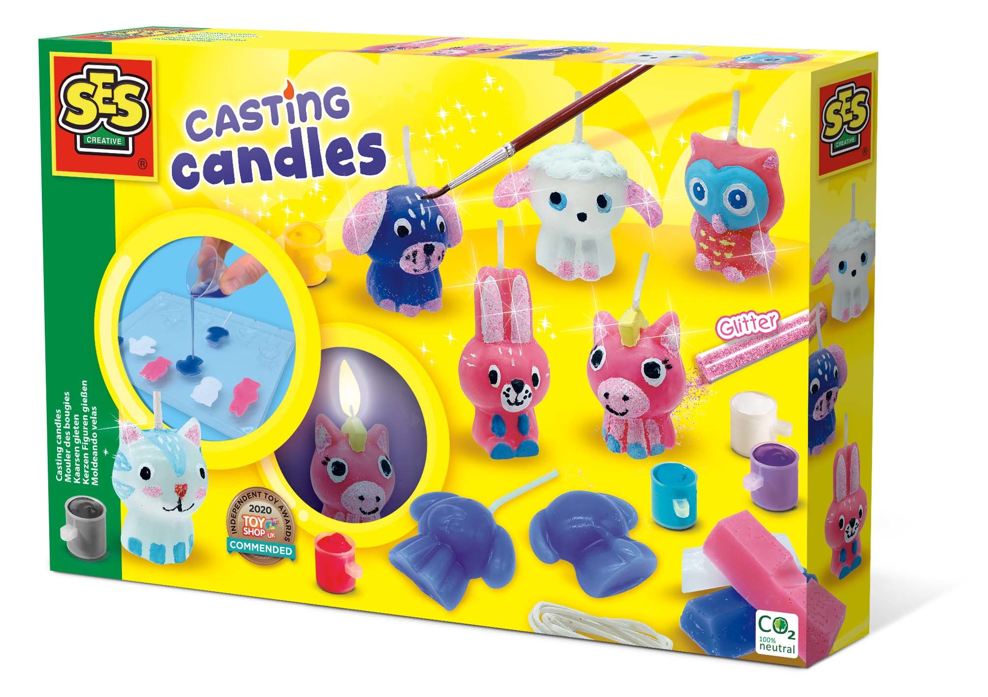 SES Creative Kaarsen Gieten - Kinderen - 5+ jaar - Zelf Kaarsen Maken