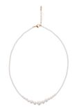 Gaya White Minimalist Necklace for Women (47 cm)
