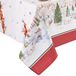 Elrene Santa's Snowy Sleighride Tafelkleed, Stof, Multi Kleur, 60 "x 102" Langwerpig/Rechthoek