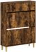 vidaXL Schoenenkast DELFT 78 x 24 x 103 cm Bewerkt hout Gerookt eiken