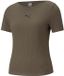 Puma T-shirt Dames HER Ribbed Slim Tee Grape Leaf Kaki - Maat XL