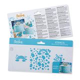 Decora 9270923 sjabloon eenhoorn 10 x 25 cm, plastic
