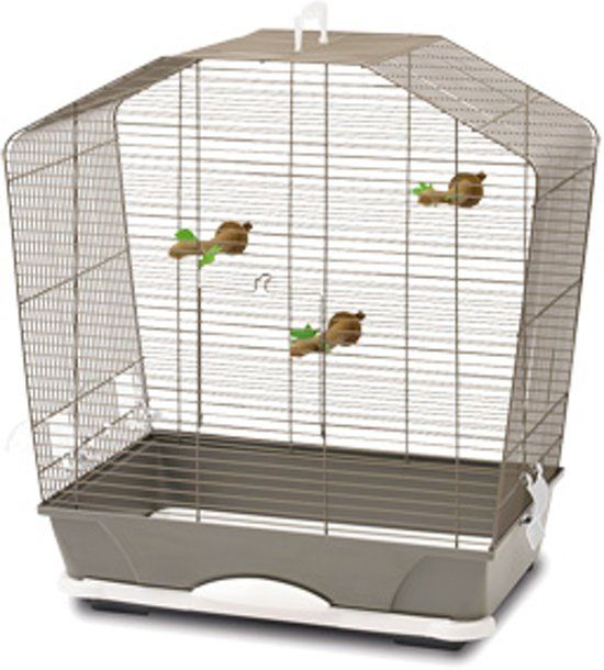 Savic Camille 40 - Vogelkooi - Grijs/Wit - 54 x 32 x 55 cm