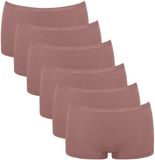 sloggi GO Daily Cotton Short Hipster Vrouwen Cacao Effen 6 Stuks