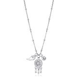 Brosway Halsketting vrouw van roestvrij staal met symbolen dromenvanger, halsketting vrouw collectie CHAKRA - BHKN055