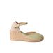 CALDES Espadrilles compensées en jute avec boucle