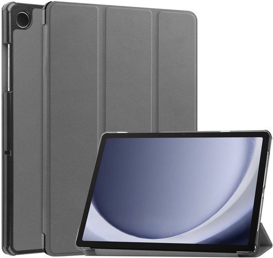 imoshion Trifold Bookcase voor de Samsung Galaxy Tab A9 Plus - Grijs