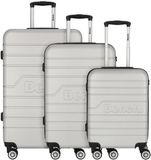 Bench Seattle 4 wielen Kofferset 3-delig - Harde bagage - TSA slot - zilver