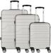 Bench Seattle 4 wielen Kofferset 3-delig - Harde bagage - TSA slot - zilver