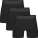 Bamboo Basics Heren Bamboe Boxershorts Rico (3-pack) - Zwart Ton Sur Ton - Maat L