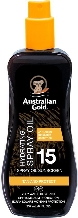 Australian Gold Bruinende Olie Sunscreen Hydrating SPF 15 237 ml