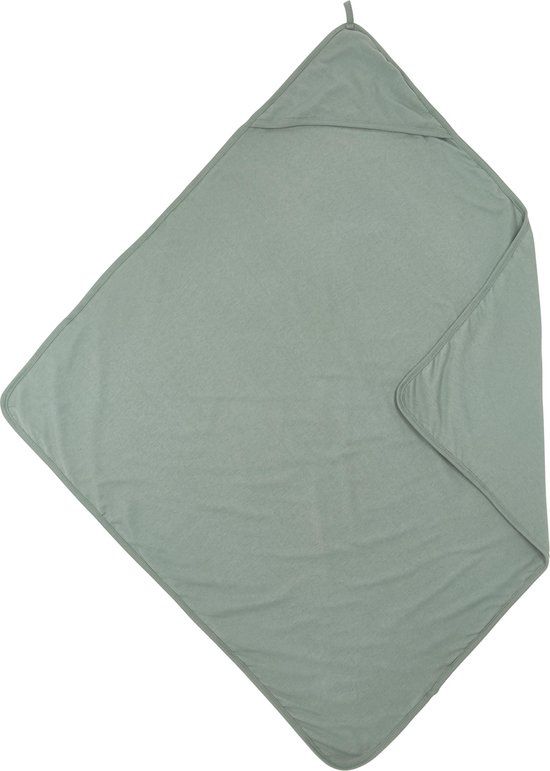 Meyco Baby Uni badcape - Stone Green - 80x80cm - Katoen