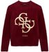 Guess Meisjes trui met lange mouwen Rood Katoen Logo Ronde hals Regular Fit 10 jaar