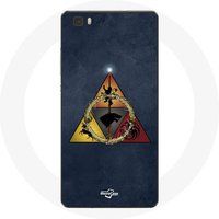 Maniacase Hoesje voor Huawei P8 Game of Thrones seizoen 8 De IJzeren Troon Driehoek Logo Baratheon Lannister Stark en Targaryen