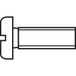 TOOLCRAFT 814733 Vis à tête cylindrique M3 20 mm Fente DIN 84 Acier zingué 100 pièce(s)