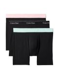 Calvin Klein Boxer Brief 3pk Lv00nb4394 3zg Black W/black Wb/black W/feel L'homme Taille - XXL