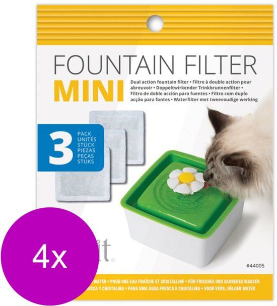 Catit Filters Drinkfontein Mini - Kattendrinkbak - 3 stuks