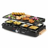 DOMO DO9261G Gourmetset - Raclette Grill - 8 Personen - 1400W - Zwart