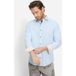 OLYMP Casual Regular Fit Traditioneel overhemd blauw, Effen