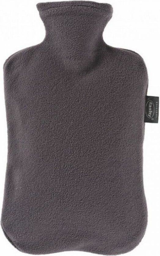 Fashy Warmwaterkruik - Fleece Hoes Grijs - 2 liter