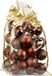 Inge-glas Kerstboomversiering 40x stuks kunststof/plastic kerstballen bruin mix 6 cm in giftbag