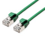 ROLINE U/FTP DataCenter Patchkabel Kat.6A (Class EA), LSOH, slim, grün, 3 m
