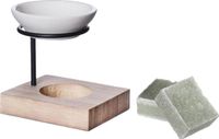 Ideas 4 Seasons Amberblokjes/geurblokjes cadeauset - eucalyptus geur - inclusief geurbrander