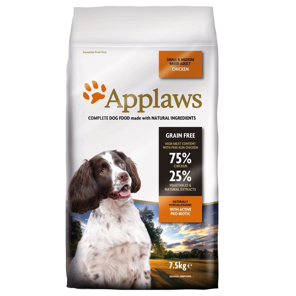 Applaws Adult Small Medium Kip hondenvoer 7.5kg