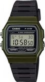 Casio Standard MTP-V002D-1B Montre Homme Numérique Carré Vert Résine Noir