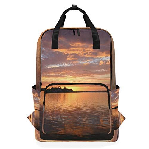 MONTOJ Reizen Rugzak Verbazingwekkende Lake Nightfall School Rugzak