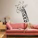 Autocollant girafe - 27x41 cm - Noir