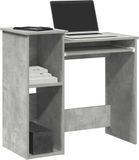 Maison Exclusive - Bureau avec étagères, couleur béton, 84x40x78 cm, panneau de particules