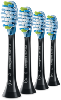 Philips Sonicare C3 Premium Plaque Defence HX9044/33 Opzetborstels - Zwart - 4 stuks